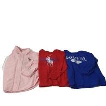 Lot of 3 Ralph Lauren Shirts Button Down & T-shirts Boys Size 24 Month Long Slv - $44.95