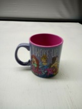 Disney Princess Coffee Mug Tea Cup I Woke Up Like This Pink Purple 20oz - $12.06