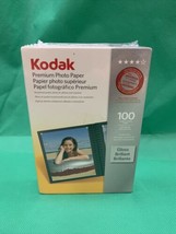 NEW Kodak Premium Photo Paper Gloss 100 Sheets Instant Dry 4x6 KG - $14.85