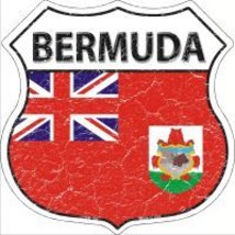 Bermuda Flag Highway Shield Novelty Metal Magnet HSM-189 - $14.95