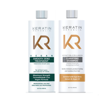 Keratin Republic Smooth Zero Treatment Kit, 16 fl oz & Clarifying Shampoo 16 oz