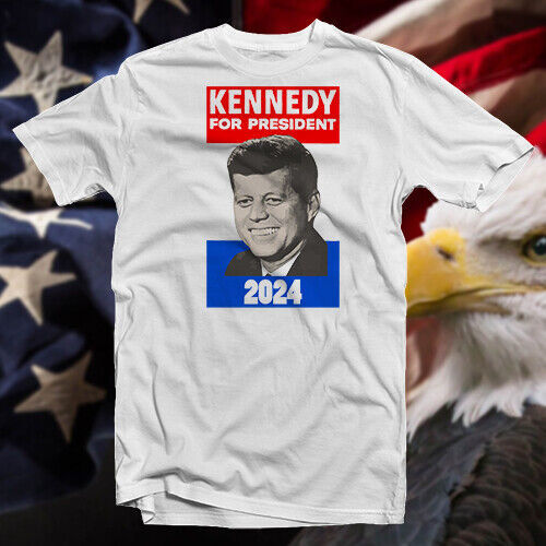 JFK For President 2024 COTTON TSHIRT John Kennedy Conspiracy TShirts