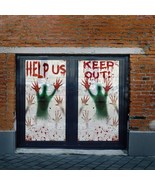 2pk Bloody Window Door Poster Halloween Scene Setters Wall Decoration He... - $19.99