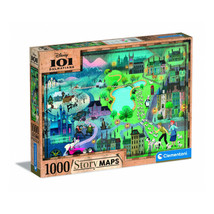Clementoni 101 Dalmatians Story Maps Puzzle 1000pcs - $48.61