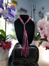 Pink &amp; Purple Beaded Necklace - $20.00