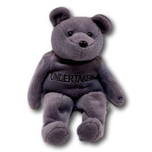 Beanie Baby Bear WWF The Undertaker Gray  Lord of Darkness Calaway - $19.88