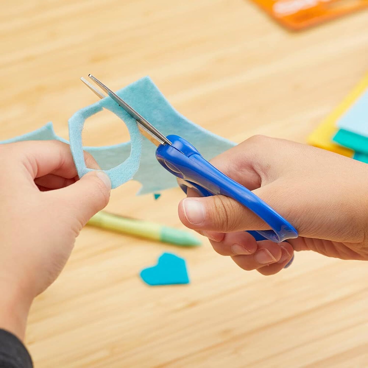 Fiskars Pointed Tip 5 Scissors for Kids 4-7, School Supplies, Red