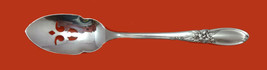 White Orchid by Community Plate Silverplate Pierced Olive Spoon Custom Made - $28.71
