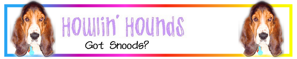 A welcome banner for Howlin' Hounds Handmade Dog Snoods 