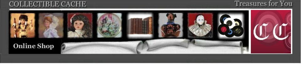 A welcome banner for Collectible Cache