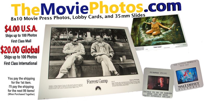 A welcome banner for TheMoviePhotos.com  Vintage Hollywood Press Photos, Lobby Cards, and 35mm Slides